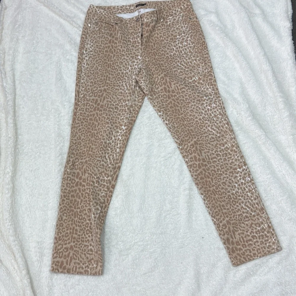J. Mclaughlin leopard print lexi pants size 14 - Picture 2 of 10
